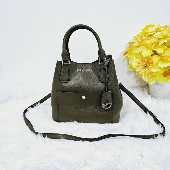 Michael kors Greenwich satchel olive green - Picture 1 of 17